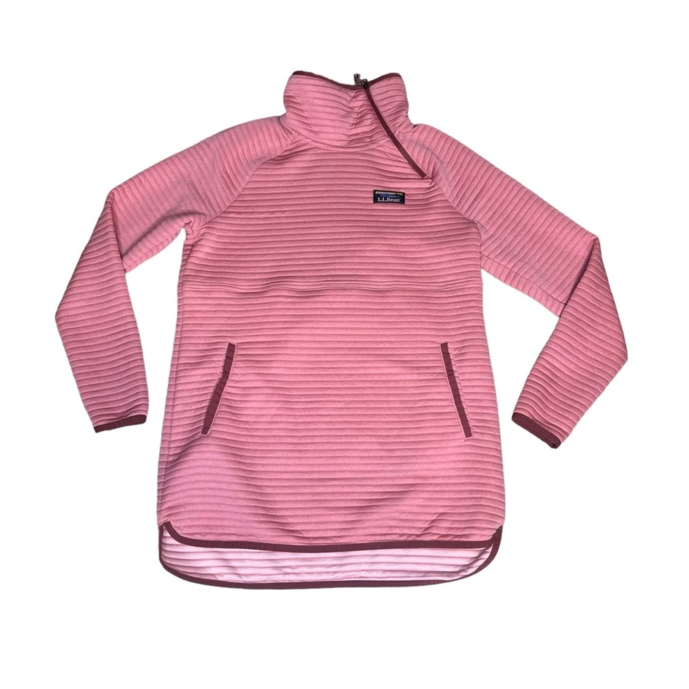 Pink Quarter Button Sweatshirt